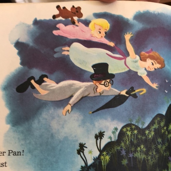 VTG 70’s Walt Disney’s Peter Pan Book Record Songs From Film See Hear Read Kids - Picture 6 of 8